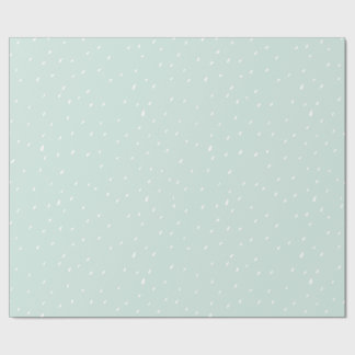 Blue Snow Matte Wrapping Paper 30 Inches x 6ft