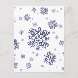 Blue Snow Postcard