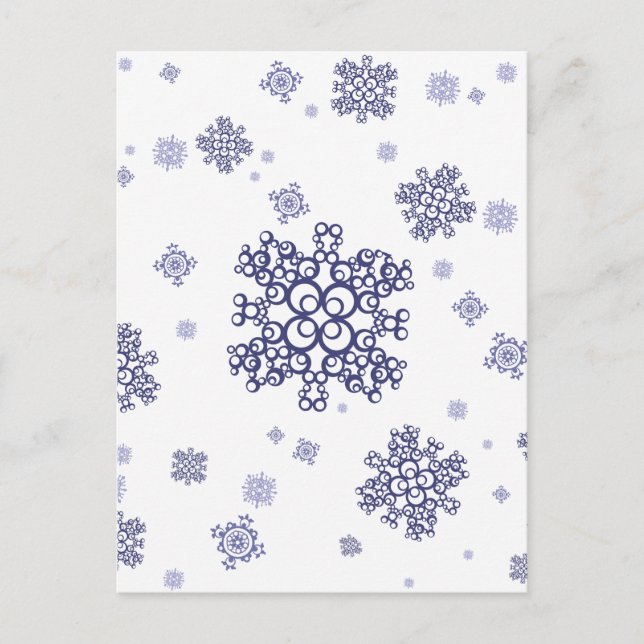 Blue Snow Postcard (Front)