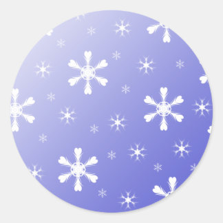 Blue Snow Stickers