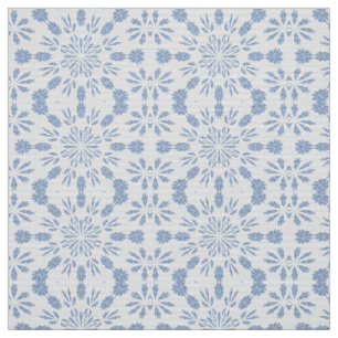 Blue Snowflake B Fabric