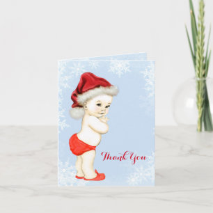 Blue Snowflake Baby Boy Douche Merci