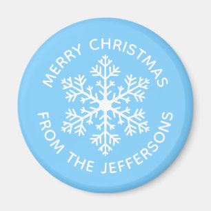 Blue Snowflake Magnet