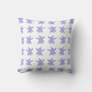 Blue Snowflake Multiples Throw Pillow