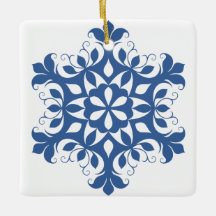 Blue Snowflake Ornament