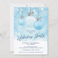 Blue Snowflake Ornament Christmas Party