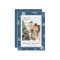 Blue Snowflake Photo Christmas Card