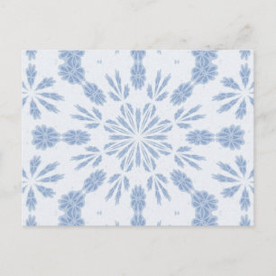 Blue Snowflake Postcard