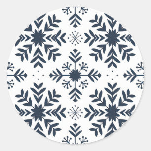 Blue Snowflake Sticker