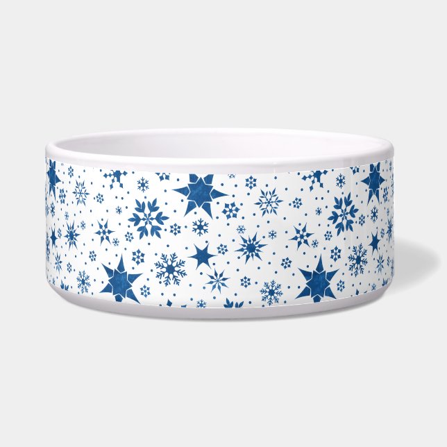 ❄️ Blue Snowflake Winter Elegant Kitchen ❄️ (Front)