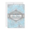 Blue Snowflake Winter Wonderland Sweet 16 Invite
