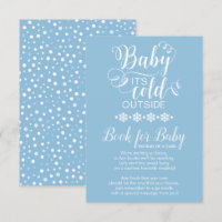 Blue Snowflakes Apportez un livre pour la carte bé
