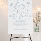 Blue Snowflakes Baby It's Cold Outside Baby Shower
