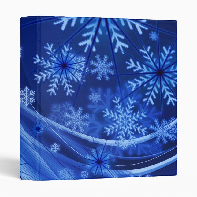 Blue Snowflakes Binder (Front/Spine)