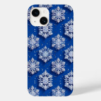 Blue snowflakes Elegant Winter Design