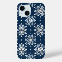 Blue Snowflakes Pattern