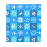 Blue Snowflakes Pattern