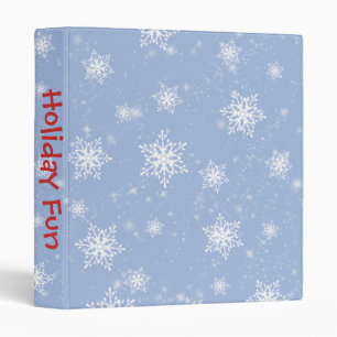 Blue Snowflakes Photo Album Binder