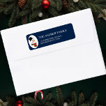 Blue Snowman Christmas Adress<br><div class="desc">Customer specific Snowman,  Christmas Adress Label. Perfect for your elegant winter wedding or Christmas cards and other christmas stuff.</div>