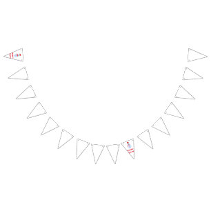 Blue snowman Christmas merry Christmas add name te Bunting Flags