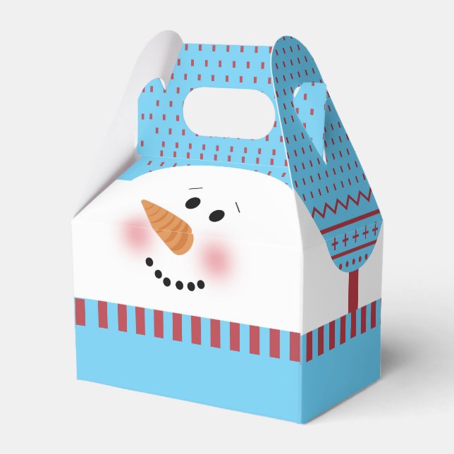 Blue Snowman Gable Box (Back Side)