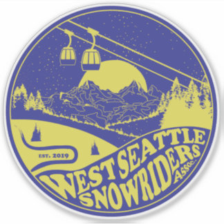 Blue Snowriders Sticker