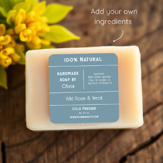 Blue | Soap Ingredient Product Labels