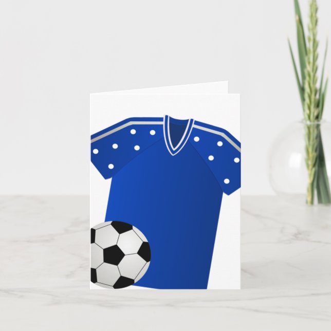 Blue Soccer Card (Front)
