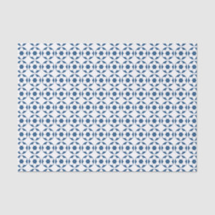 Blue Soccer Footballs Pattern Tissue Paper