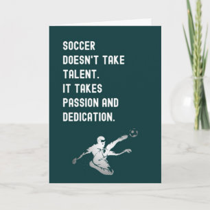 Blue Soccer Ornaments Team Player For Kids Sports Card