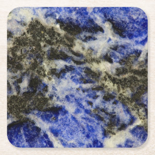 Blue Sodalite Square Paper Coaster