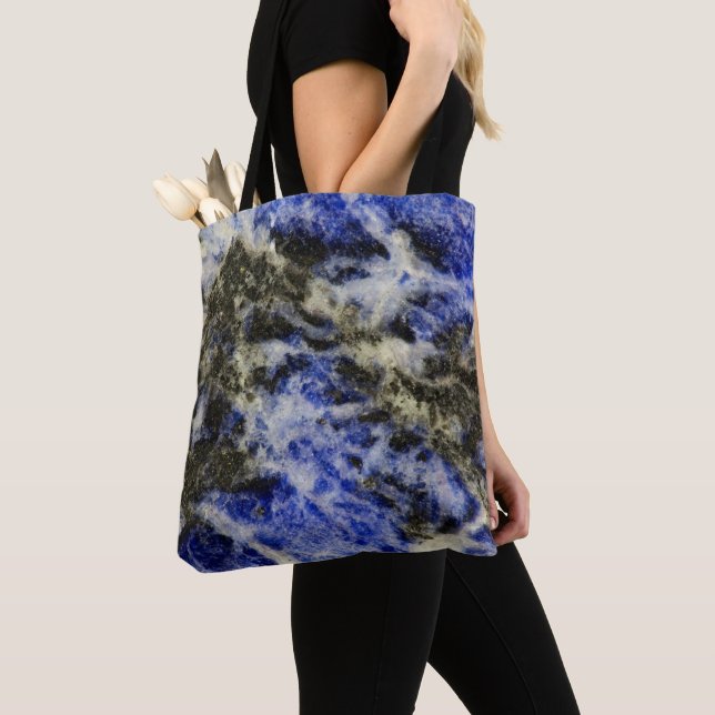 Blue Sodalite Tote Bag (Close Up)