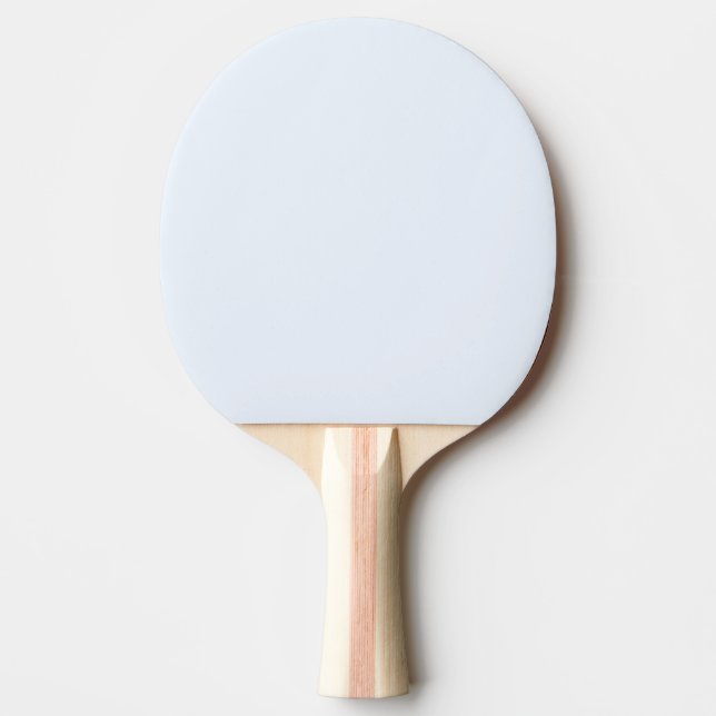 Blue Soft White Pastel Solid Colour Ping Pong Paddle (Front)