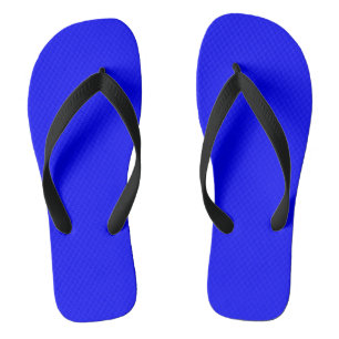 Blue (solid colour) flip flops