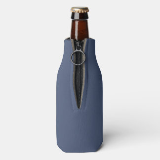 Blue Solid Colour Personalize Bottle Cooler