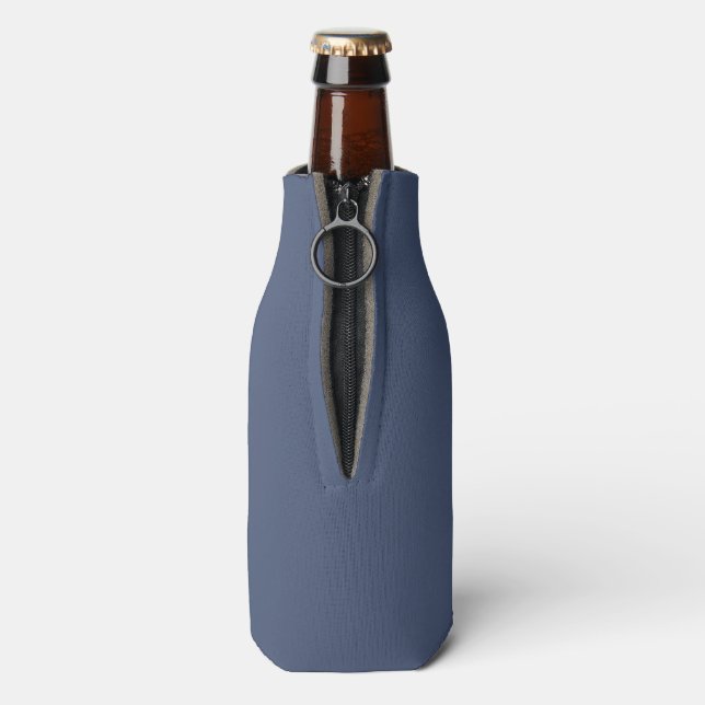 Blue Solid Colour Personalize Bottle Cooler (Bottle Back)