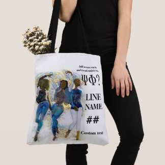 Blue Sorority HBCU Art Tote Bag