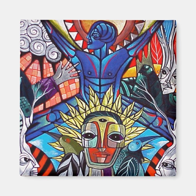 Blue Soul Rising by Gregory Gallo Magnet (Front)