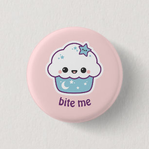 Blue Space Cake 1 Inch Round Button