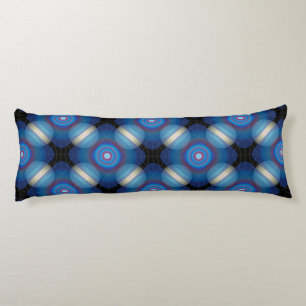 Blue Spacey Geometric Body Pillow