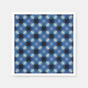 Blue Spacey Geometric Napkin