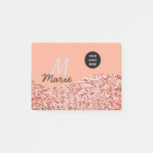 blue sparkle add logo text thank you discount  post-it notes