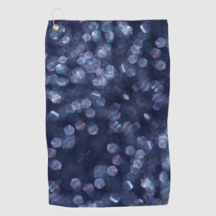 Blue Sparkle Bokeh Lights Golf Towel