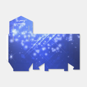 Blue Sparkle Glam Club Vibe Party Favour Box