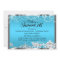 Blue Sparkle Princess Theme Sweet 16 Invite