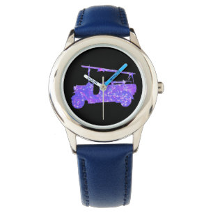 Blue Sparkle Vintage Fire Trucks, Watch