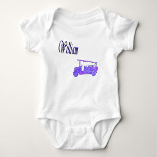 Blue Sparkle William, Name, Logo, Baby Bodysuit