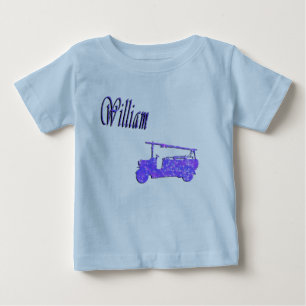 Blue Sparkle William, Name, Logo, Baby T-Shirt