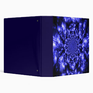 Blue Sparkling Lights Binder