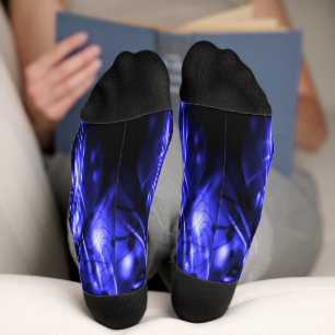 Blue Sparkling Lights Socks